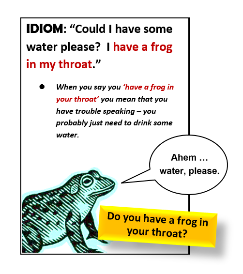 Idiom: Frog in my throat - All Things Topics