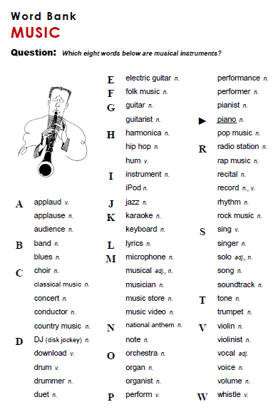 Musical Terms Printable